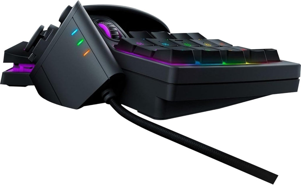 Razer Tartarus V2 Gaming Keypad: Mecha Membrane Key Switches - One Handed Keyboard - 32 Programmable Keys - Customizable Chroma RGB Lighting - Programmable Macros - Snap Tap - Black (Renewed)