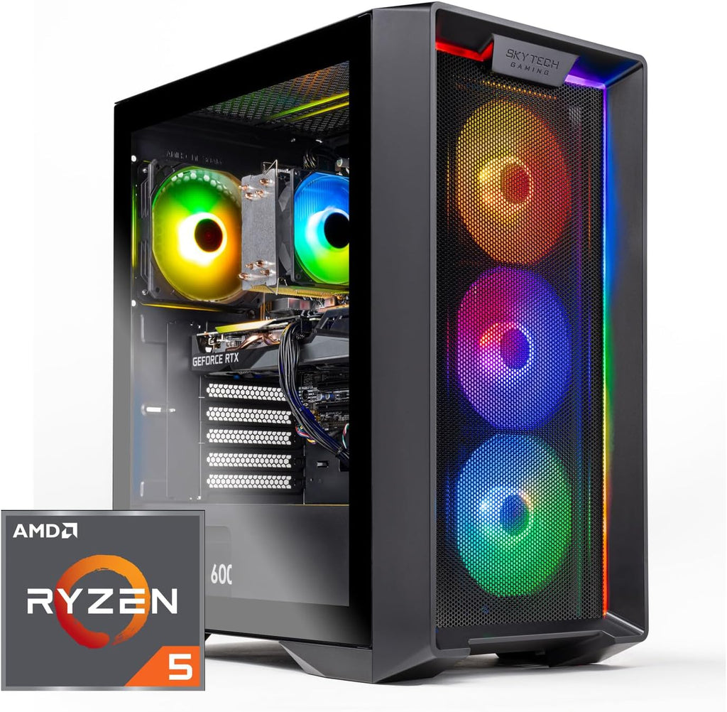 Gaming PC Desktop, Ryzen 5 5600 NVIDIA RTX 3050