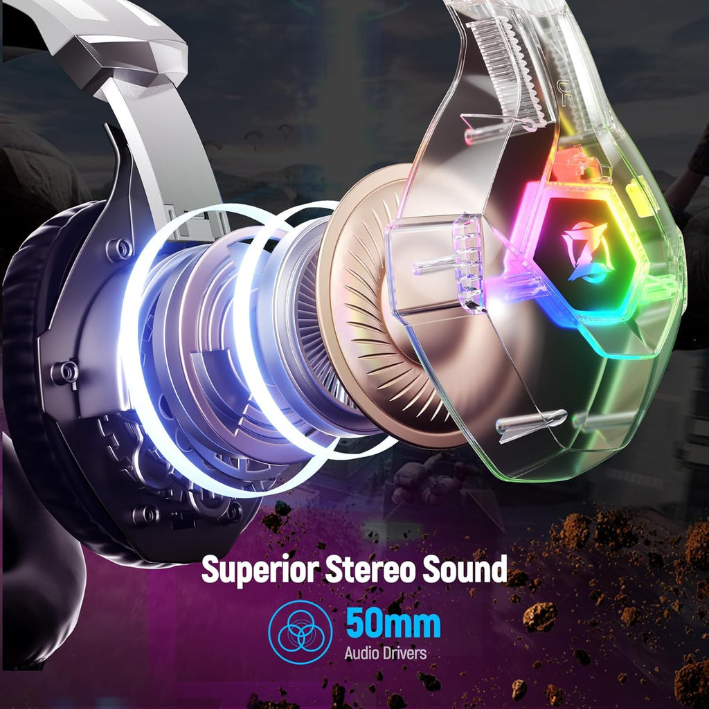 Gaming Headset for PC, Ps4, Ps5, Xbox Headset with 7.1 Surround Sound