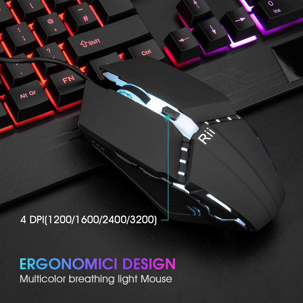Gaming Keyboard and Mouse Combo RGB Wired