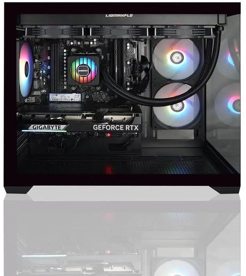 AVGPC Hellfire Gaming PC AMD Ryzen 5 9600X; GeForce RTX 5070 12GB; 32GB DDR RAM; 1 TB NVME M.2 SSD; 360mm AIO Liquid Cooler; ARGB Fans; WiFi/AC ; Dual Chamber Case; Windows 11 Home