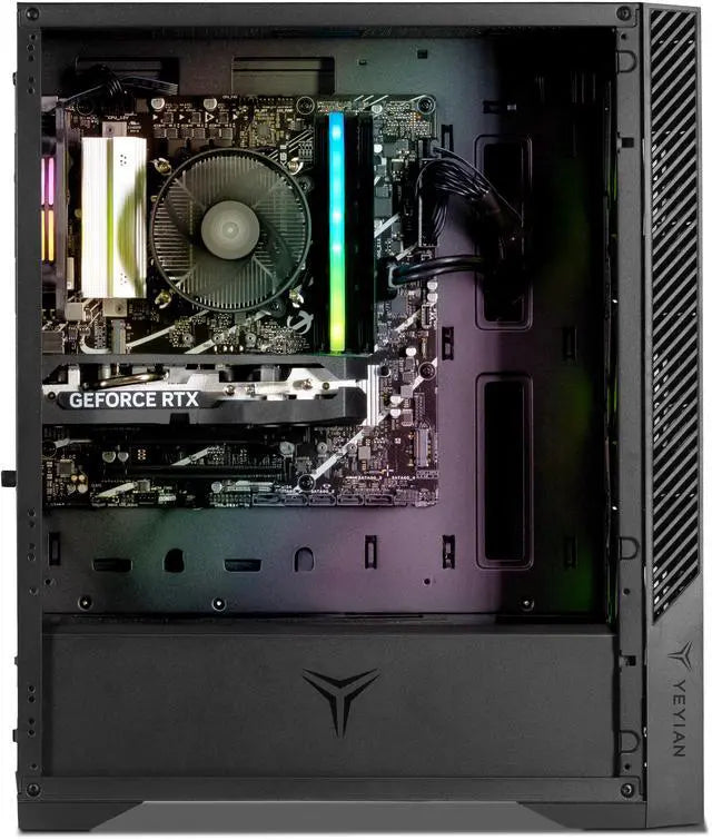 Yeyian Gaming Desktop PC YPI-ED44F0B-5601N Intel Core i5-14400F 16GB DDR5 1TB NVMe SSD GeForce RTX 5060 Windows 11 Home