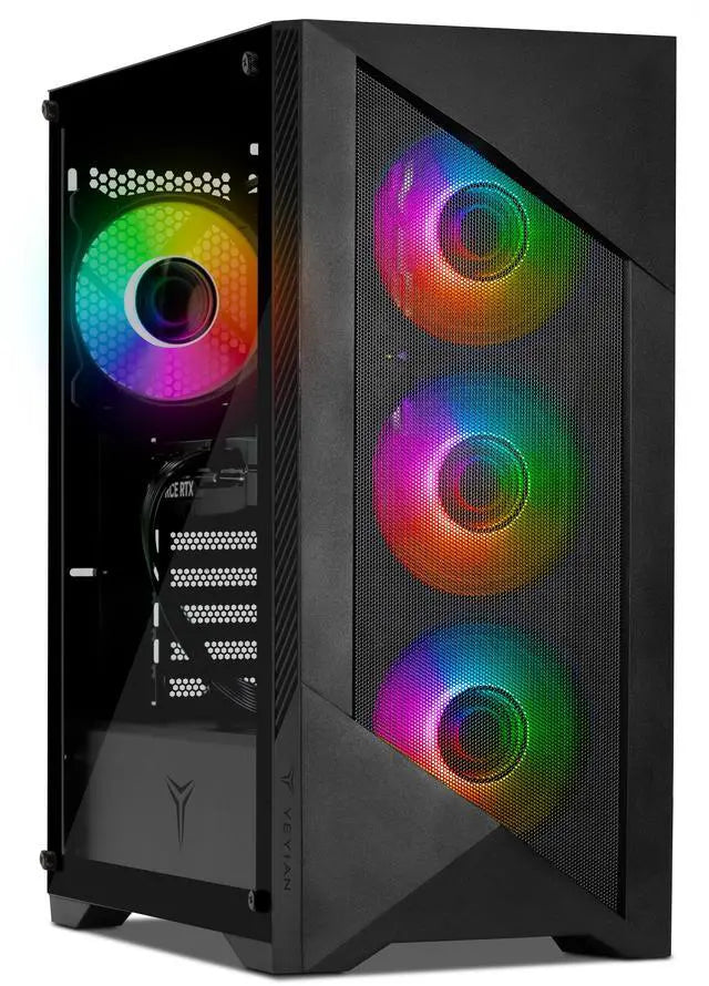Yeyian Gaming Desktop PC YPI-ED44F0B-5601N Intel Core i5-14400F 16GB DDR5 1TB NVMe SSD GeForce RTX 5060 Windows 11 Home
