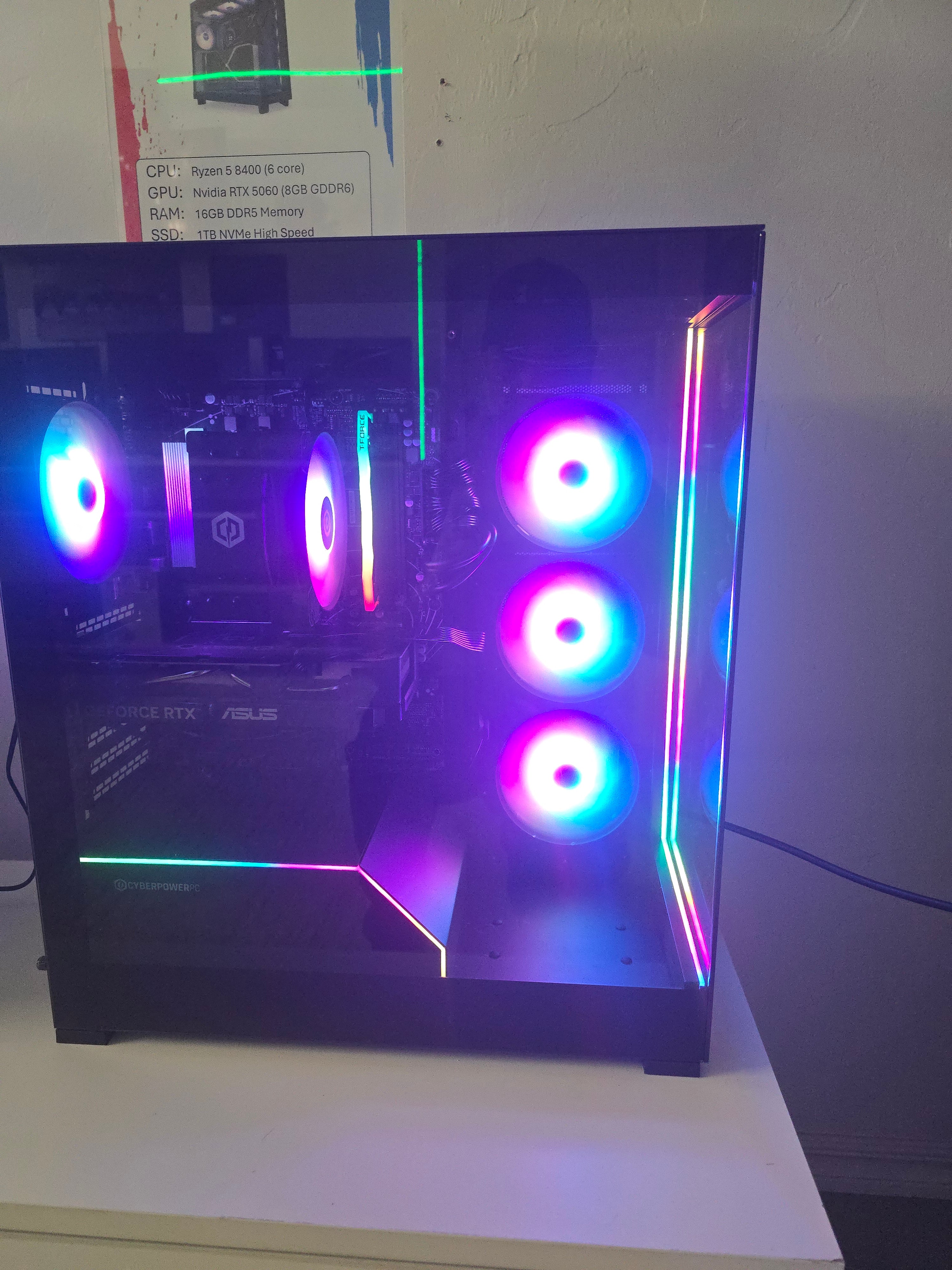 Gaming PC with Ryzen 5 and 5060