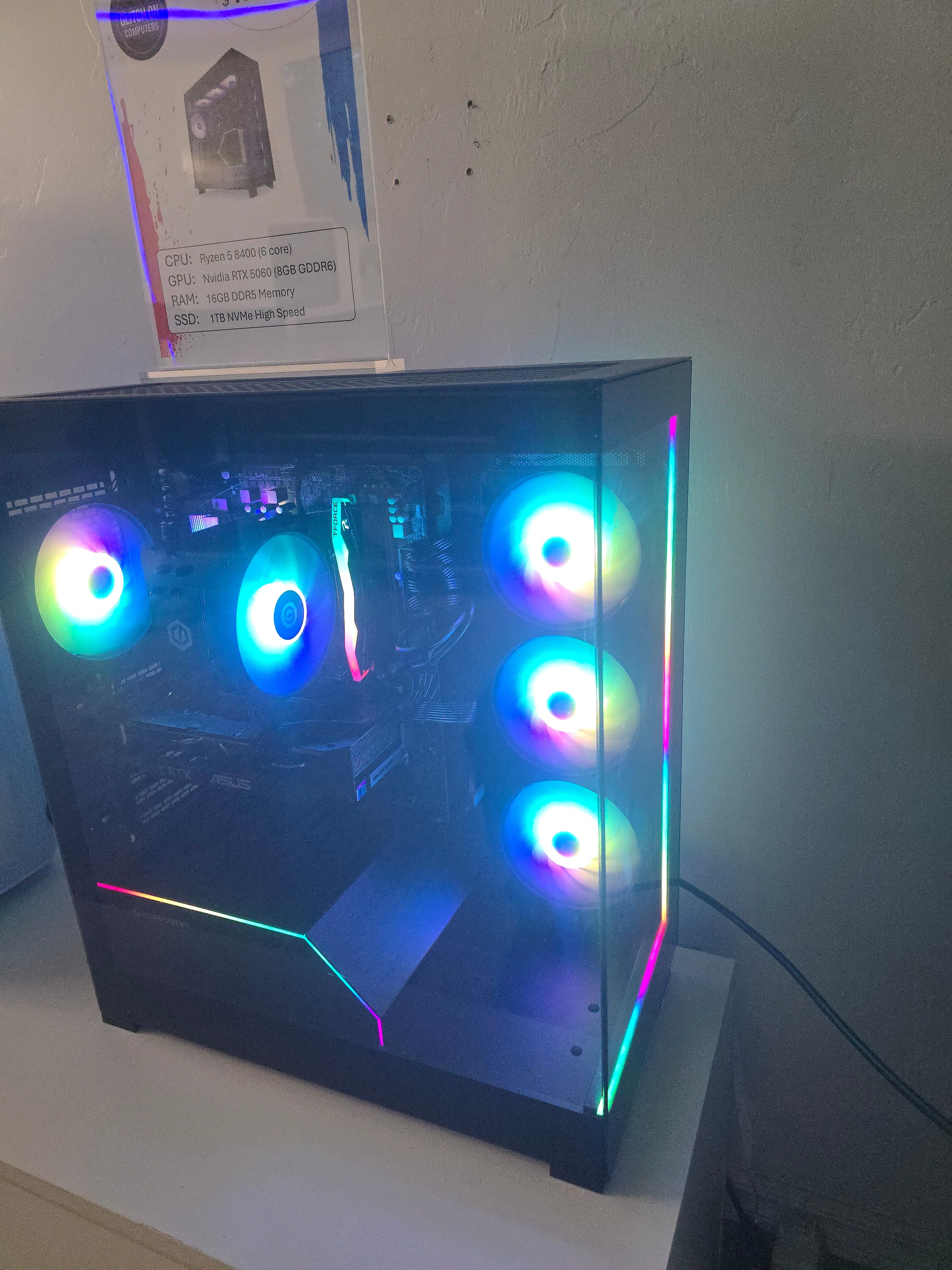 Gaming PC with Ryzen 5 and 5060